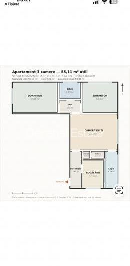 Apartament 3 camere, 55mp, Nicolae Sebe,  Parcul Alexandru Ioan Cuza - Poză 13