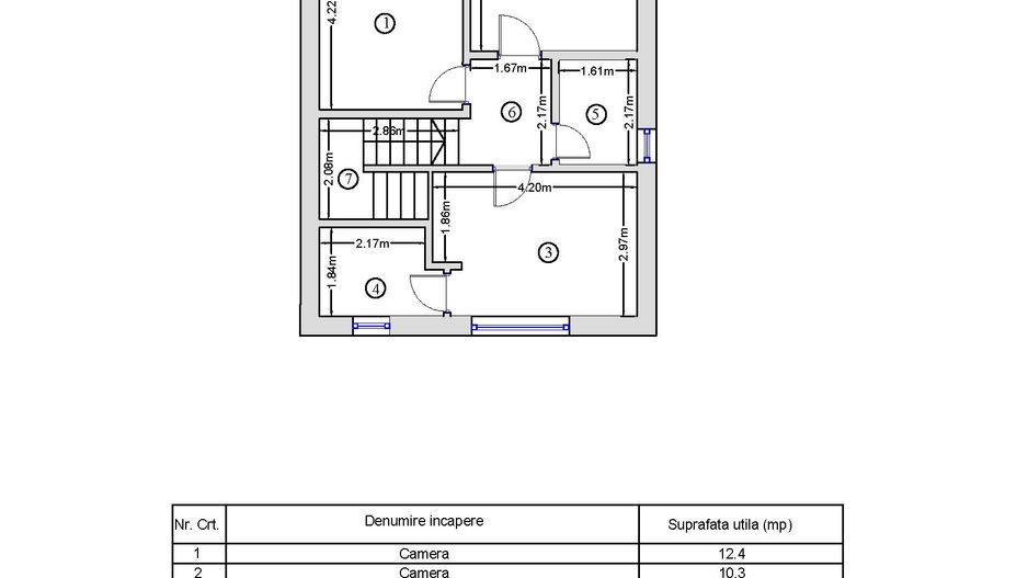 Vila 4 camere | 3 dormitoare | 3 bai | Gradina | Toate Utilitatile - Schiță 29