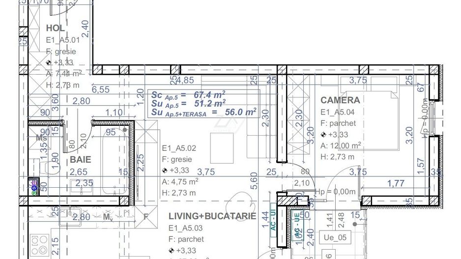 Bloc finalizat. Balcon mare. Loc de parcare. - Poză 8