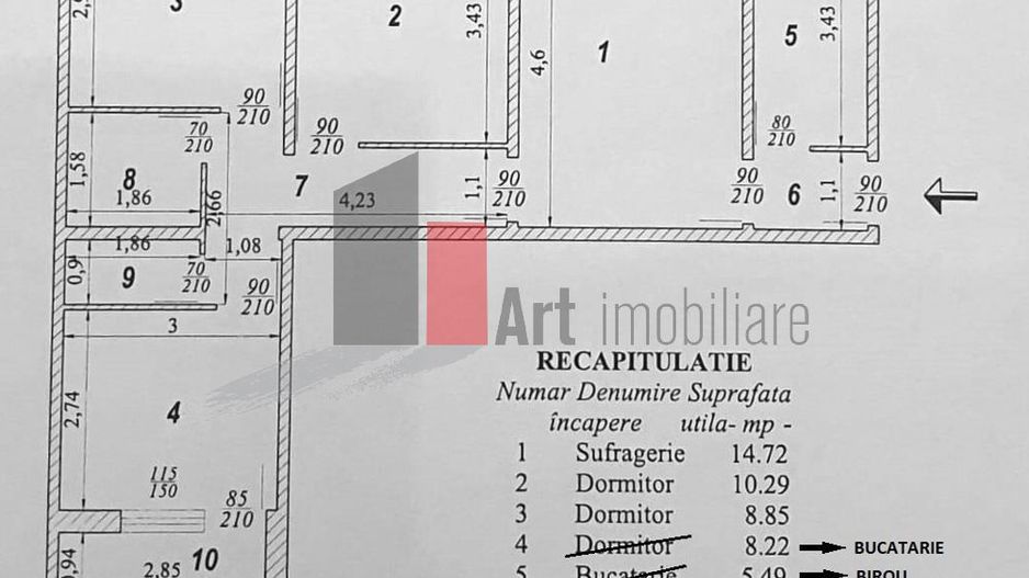 Aparatament 4 camere Plaza Romania - Poză 6