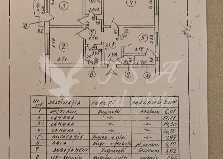 Apartament 3 camere, decomandat, zona Sebastian - Poză 15