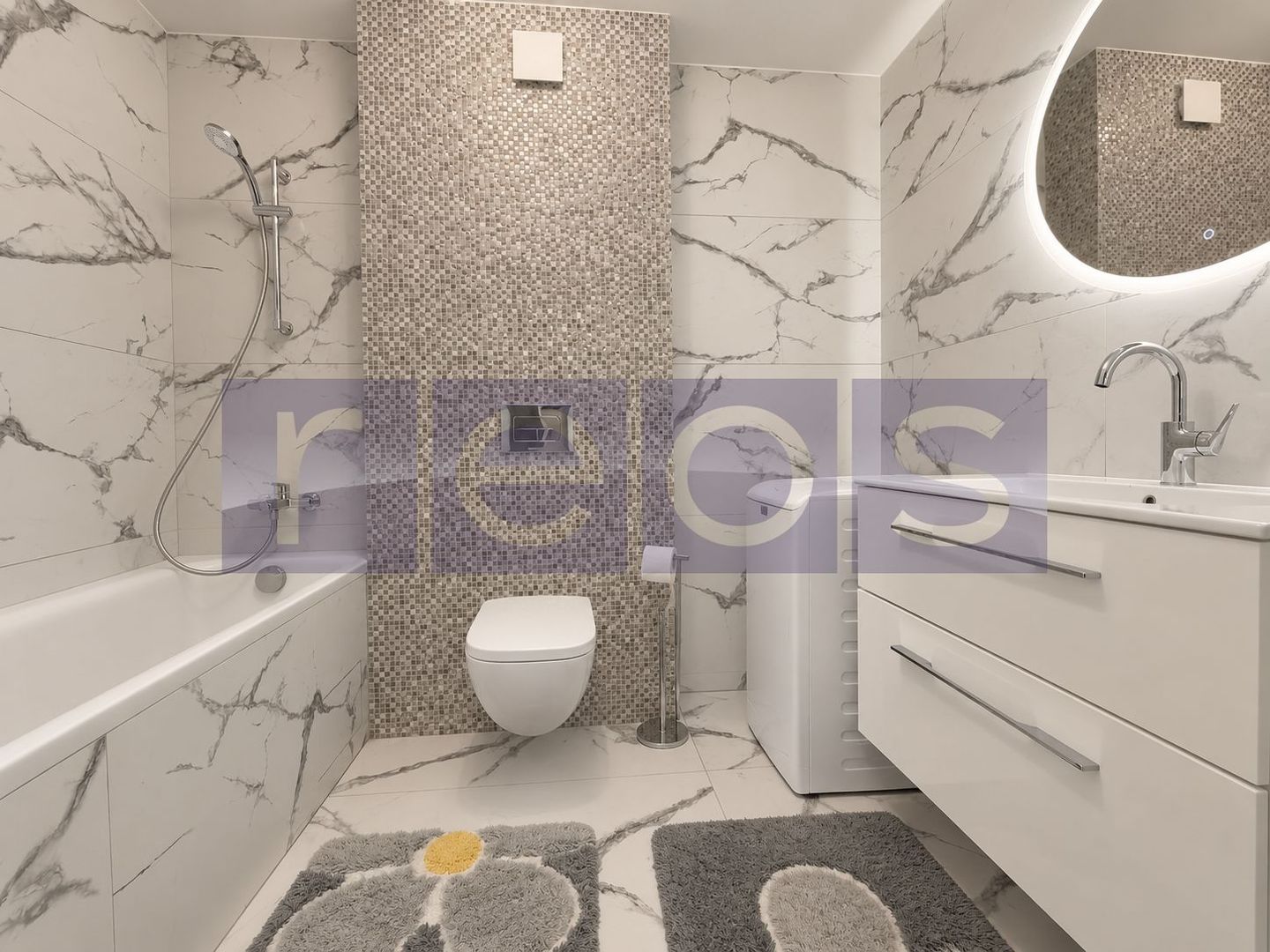 VANZARE 3 CAMERE DECOMANDAT | 90 MP UTILI | 2 BAI | 2 BALCOANE | STRAULESTI - Poză 9