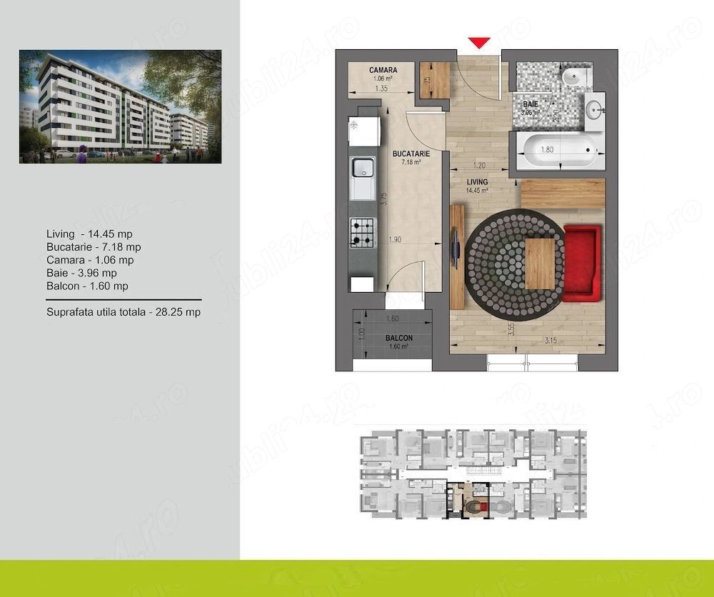 De vanzare Garsoniera Militari Residence - Poză 8