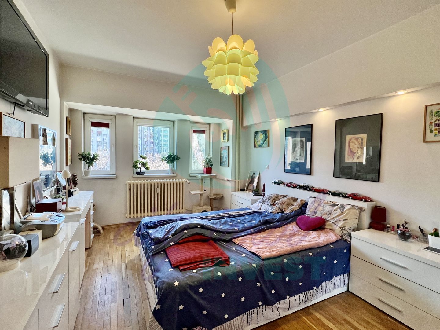 3 camere Unirii -Libertății | Vedere Parlament & Catedrală | Bloc 1992 - Poză 5