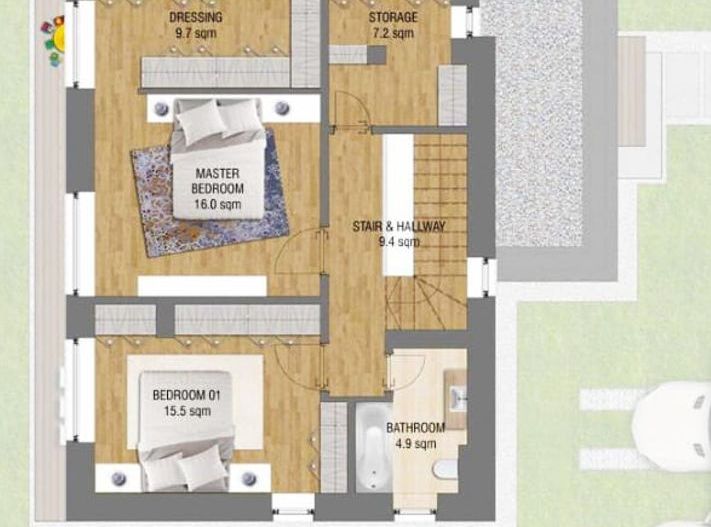 vila 4 camere | Amber Gardens | Otopeni | Tunari | 2 parcare - Poză 19