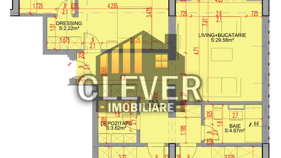 4 Camere | 125,66 mp Total | 2 Terase | Comision 0% Metrou Teclu - Poză 2