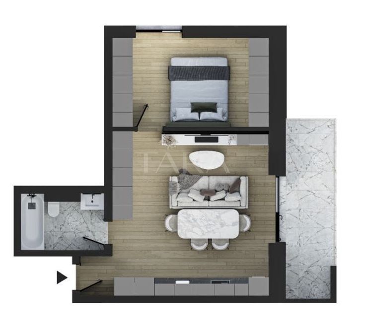 Apartament cu 2 camere de vanzare in Chinteni - Poză 1