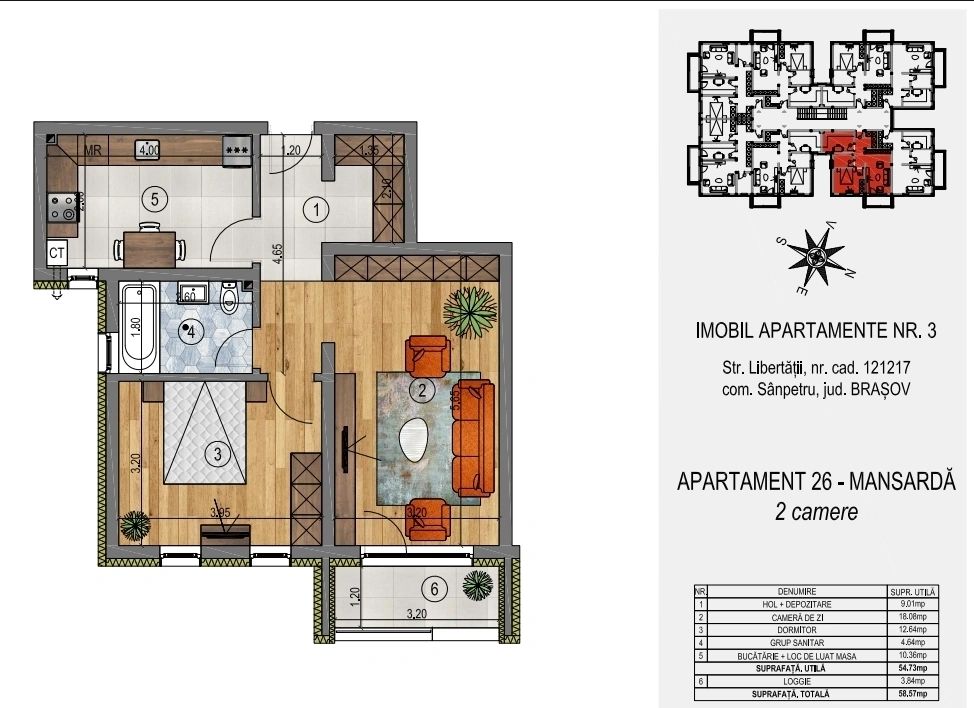 DEZVOLTATOR - Apartament 2 camere Etaj 3 SUPER PROMOȚIE!!! - Poză 11