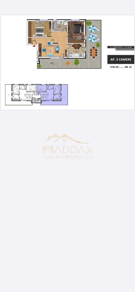 Apartament *3 camere* // Andronache - Schiță 13