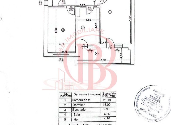 Apartament 2 camere-Str. Victor Brauner 5 min Metrou Teclu - Schiță 11