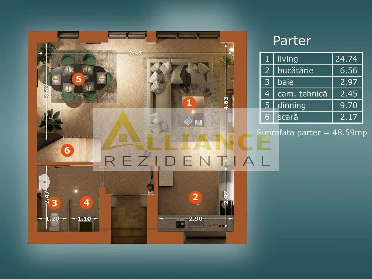 P+1+M - 5 Camere 4 Bai - 180MPU - 190MP - Popesti Leordeni - Poză 12