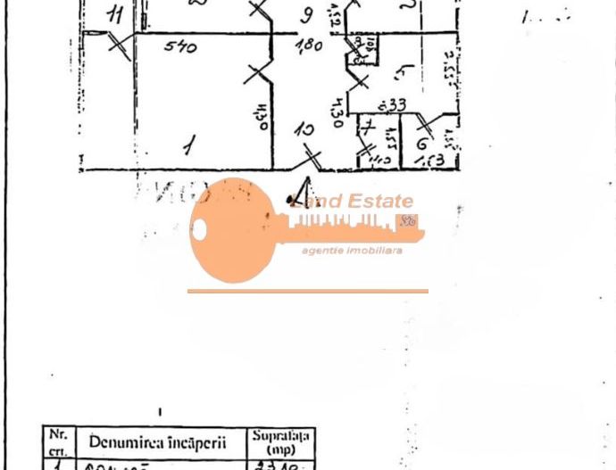 Apartament 3 camere | Cartier 13 Septembrie | Etaj 1 | Ideal locuire sau investiție - Schiță 12