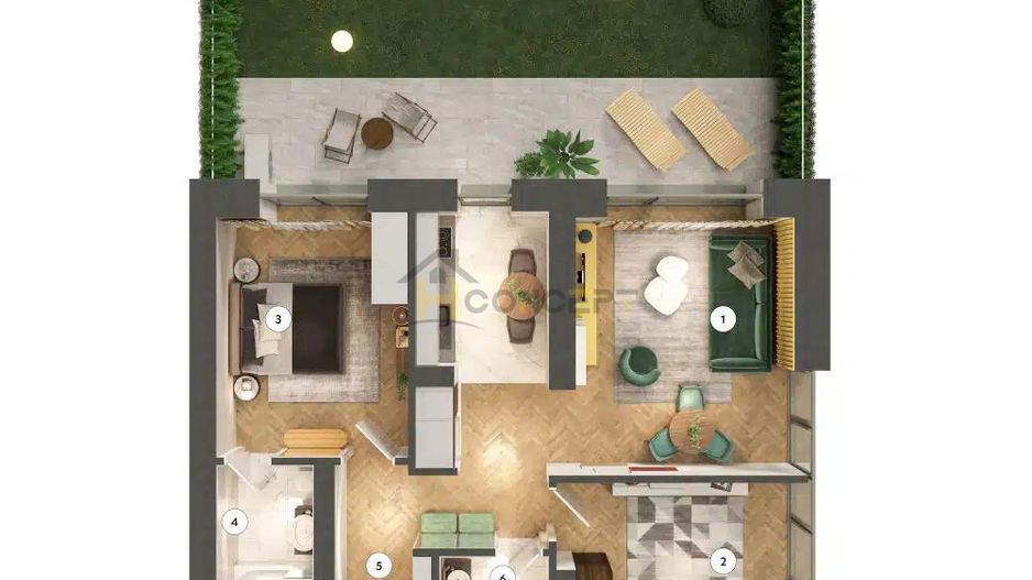 Promo Apartament 3 camere cu gradina Lac Saulei - Poză 6