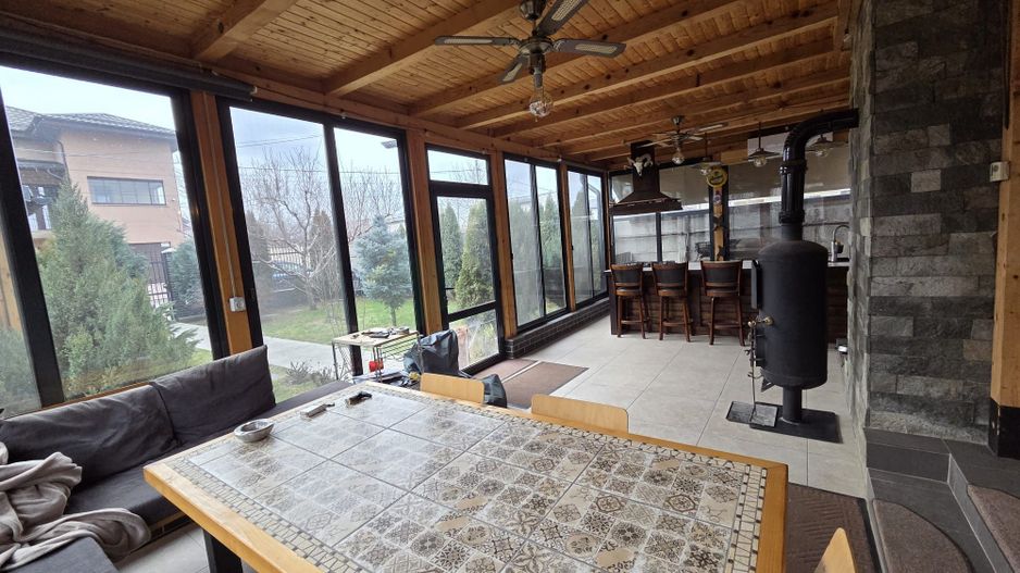 Casă unicat, stil american, 4 camere, garaj, teren 450 mp – Tunari - Poză 8