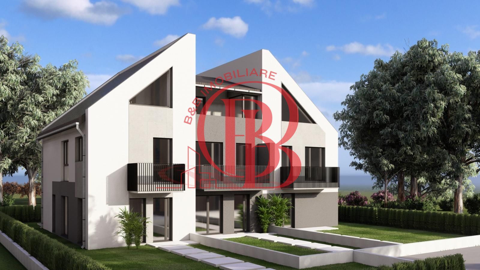 Vilă Triplex 4 Cam Arhitectură Modernă- Grădină Individuală -Panouri solare - Poză 3