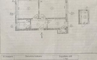 Apartament 2 camere Primăverii, renovat, 46mp - Schiță 16