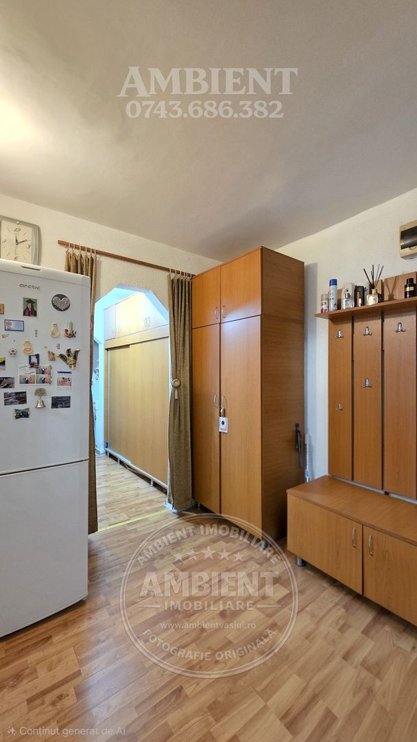Apartament cu 3 camere, parter, mobilat și utilat, VASLUI - zona CARTIER; - Poză 3