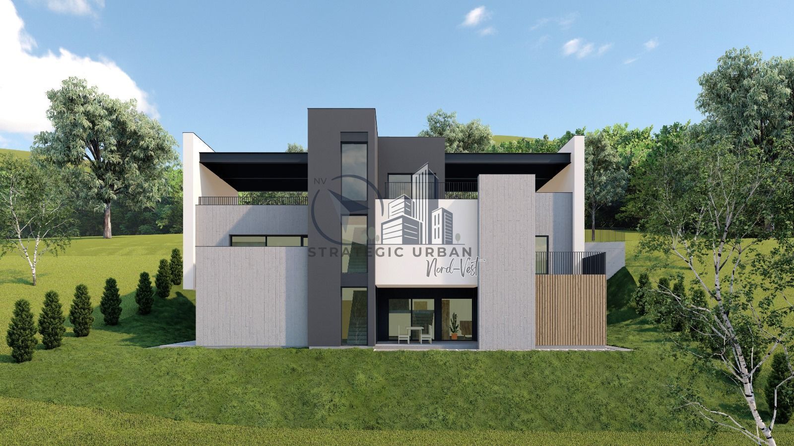 Duplex modern,160 mp utili, Teren 363 mp,Terase 40 mp, Valea Garbaului - Poză 3