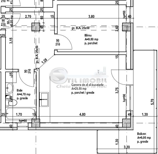 Apartament 2 camere decomandat|Rediu|78.000€ | 0% comision - Poză 4