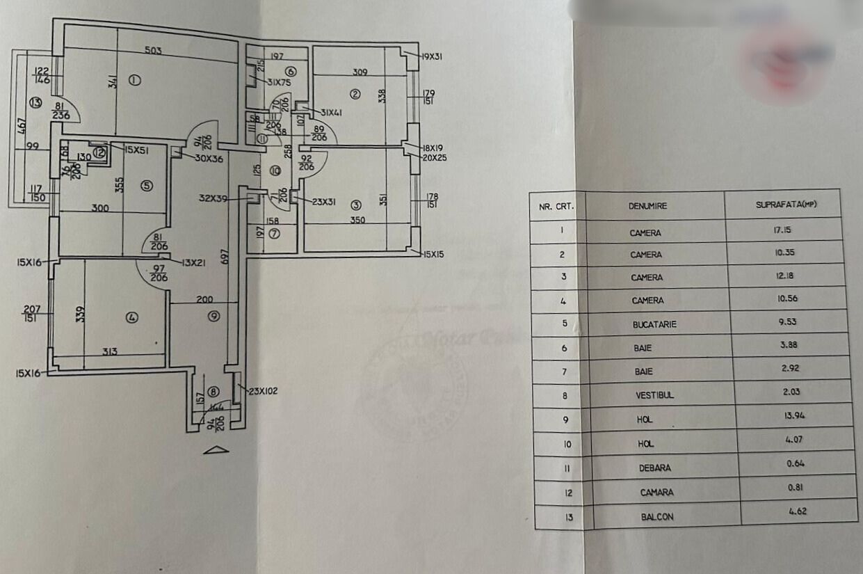 APARTAMENT 4 CAMERE | CISMIGIU | - Schiță 30