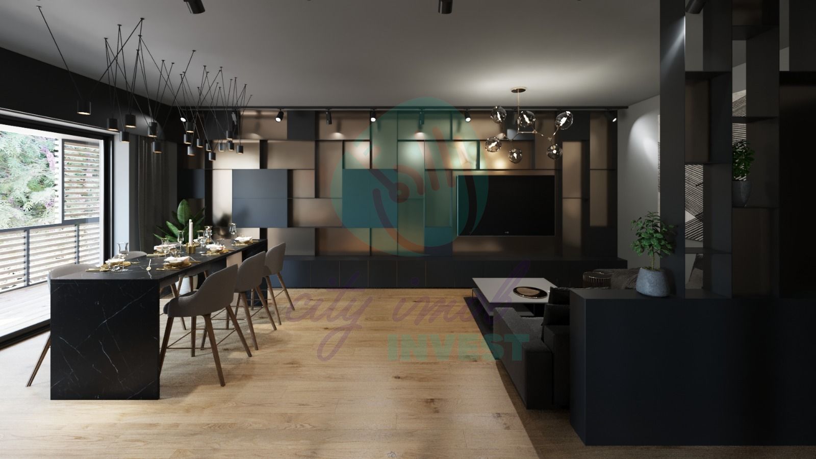 Penthouse 3 camere cu terasa de  99 mp - Poză 3