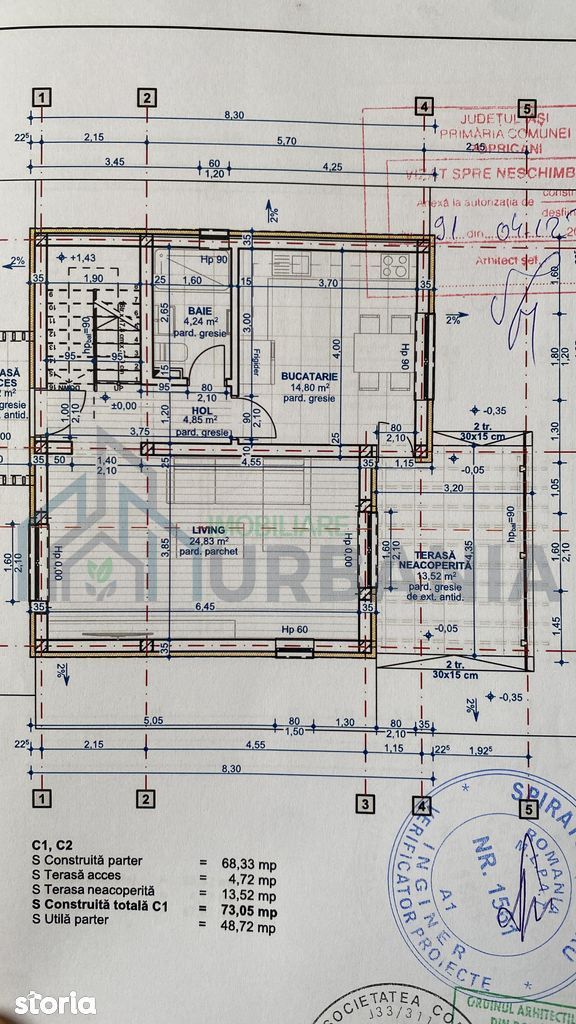 Casă de vânzare în sat Vânători, comuna Popricani – 3 dormitoare, 2 băi, terasă, 100 mp utili, teren 750 mp - Poză 4