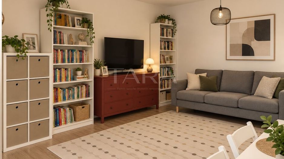 Apartament cu 2 camere, garaj subteran și boxă, zona VIVO, Florești. - Poză 2