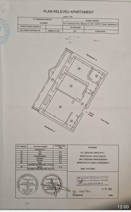 Mamaia -  Apartament cu 3 camere situat la parter cu vedere la lac. - Poză 21