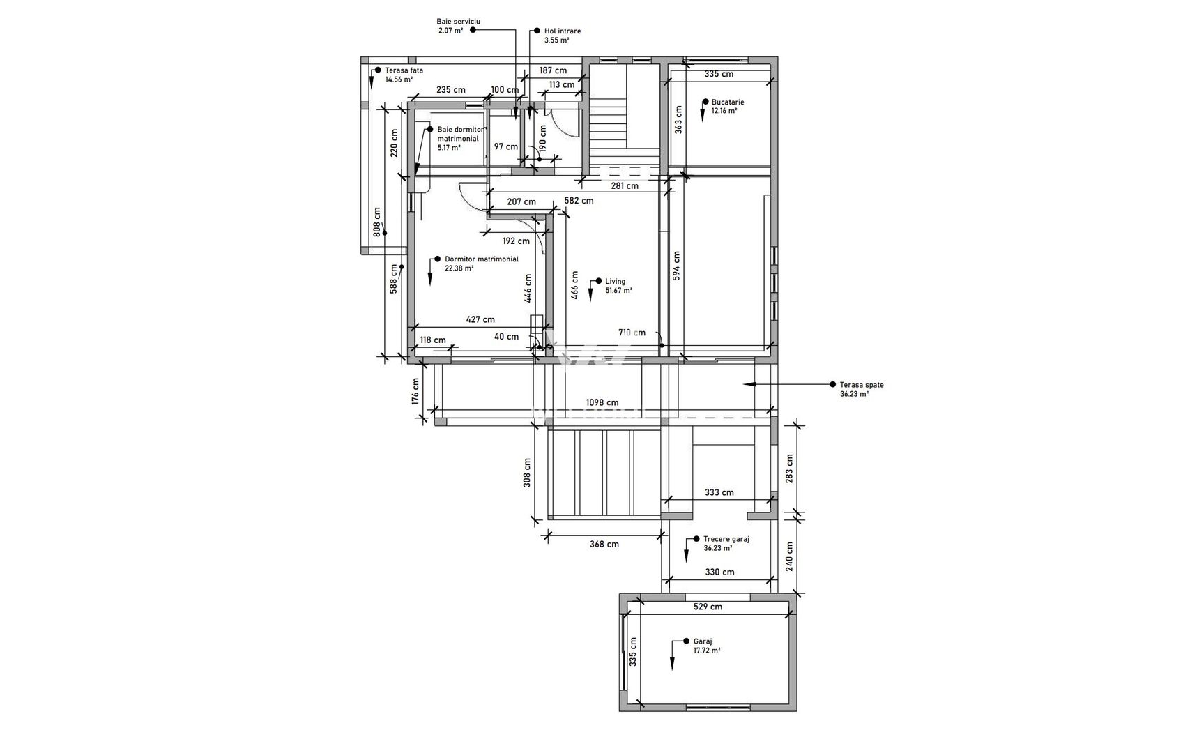 Vila EXCLUSIVISTA cu Piscina, Garaj si 3 Terase - Schiță 15