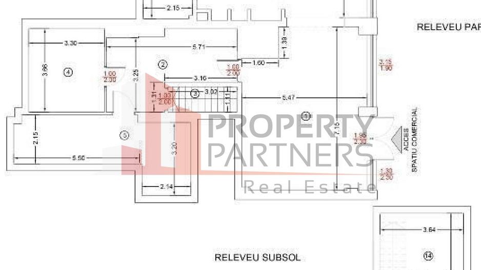 Spatiu comercial stradal Calea Victoriei - Amzei - 257.6 mp. - Schiță 2
