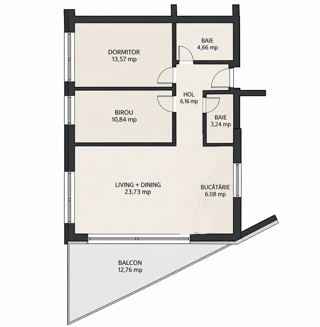 Apartament PREMIUM 3 camere, 2 bai, terasa, garaj, The Fold-Grigorescu - Poză 33