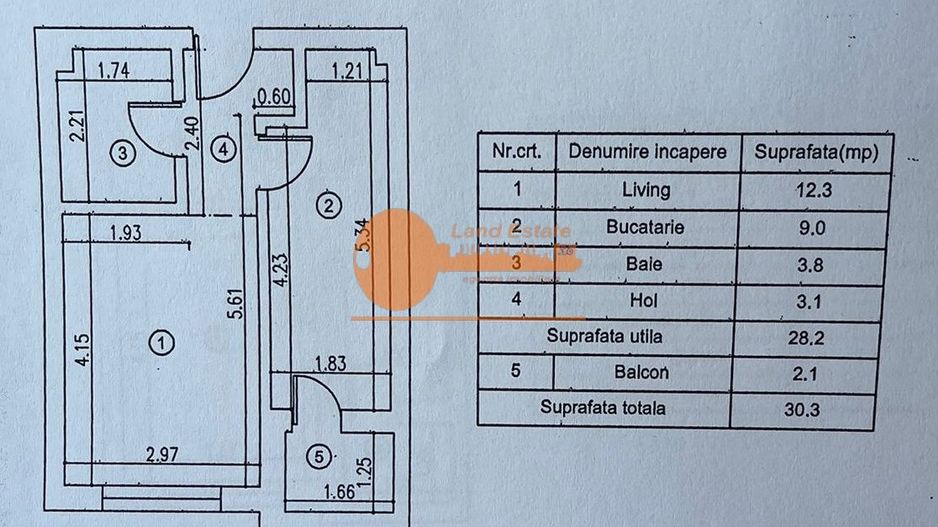 Garsonieră modernă 31 mp – Militari Residence | Construcție 2024 - Schiță 10