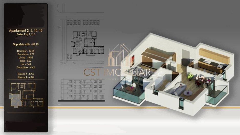 Zona Soarelui / Apartament cu 2 camere / Etaj 1 / Ultrafinisat - Poză 1