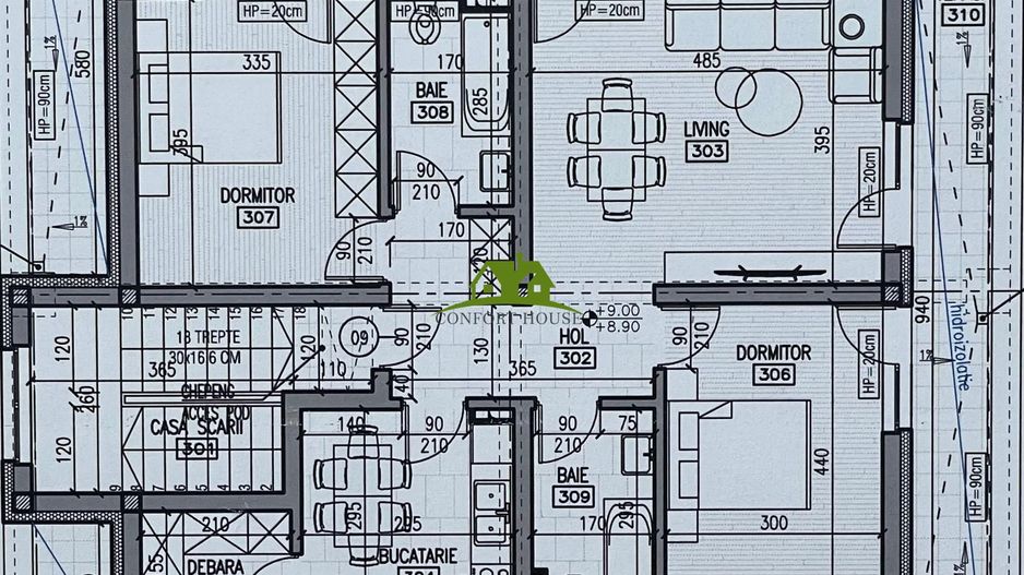 Apartament 3 camere, bloc nou, P+3, Ap.09, Et.3, Bl.4 - CP2459716 - Poză 5