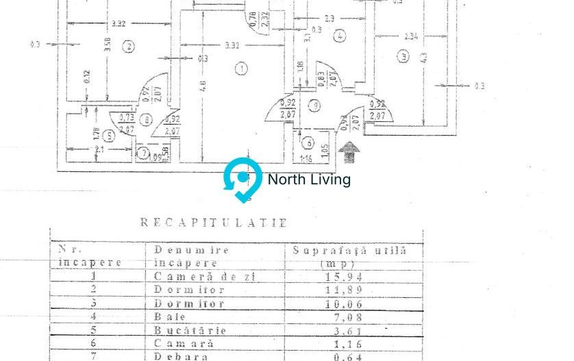 Apartament 3 camere | Zona Pajura – Jiului | Etaj 2/4 | Loc de parcare - Poză 19