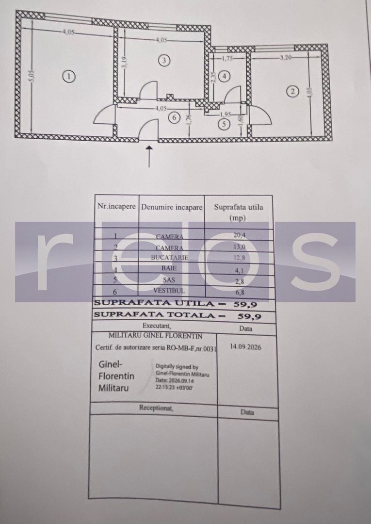 VANZARE APARTAMENT 2 CAMERE DECOMANDAT RENOVAT 60 MP | CENTRALA | 13 SEPTEMBRIE - Poză 20