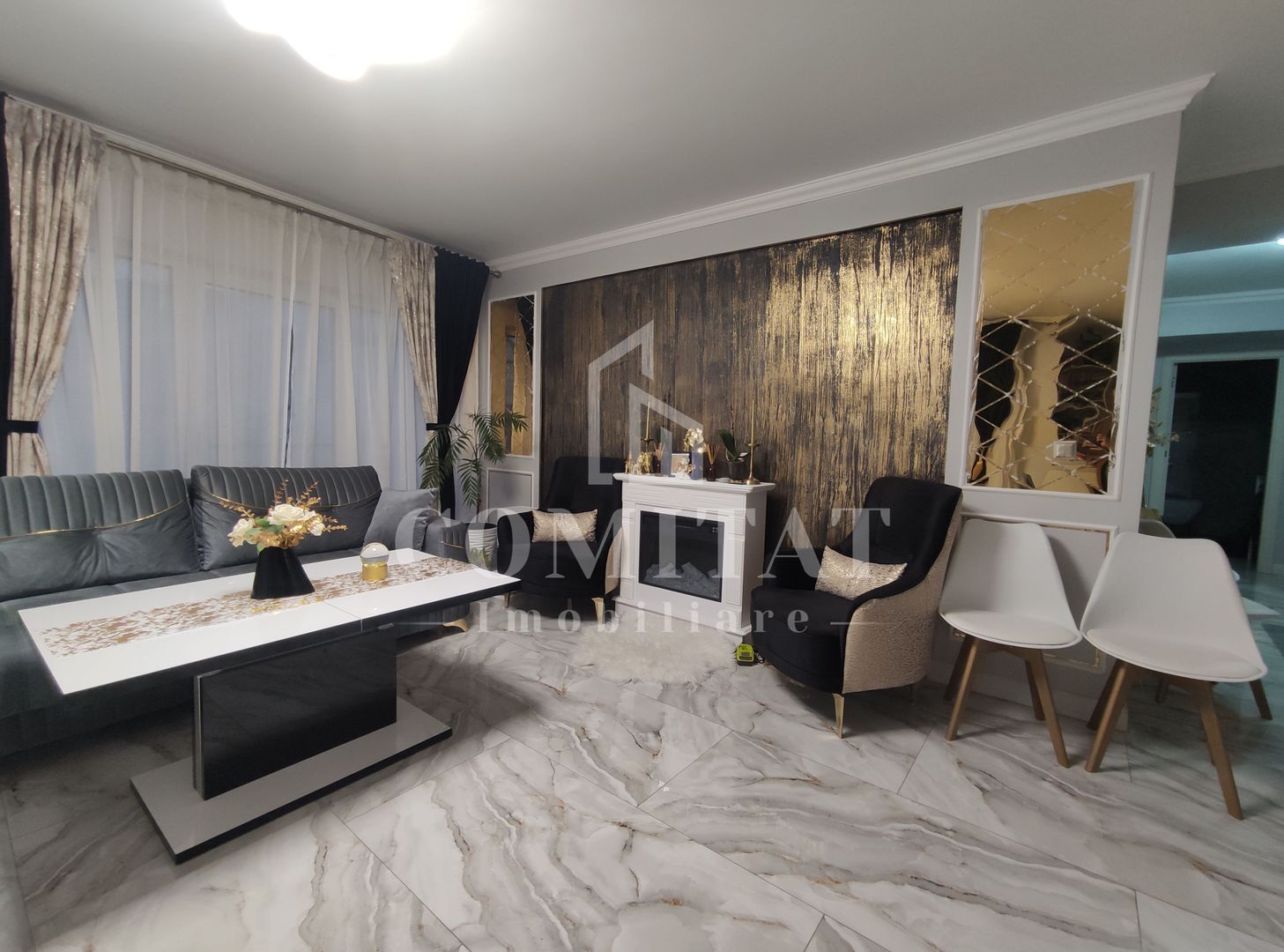 Apartament | 3 camere | Cartierul dambu rotund | zona Mega image - Poză 1