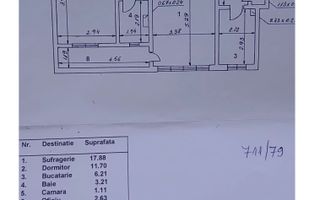 Apartament 2 camere bloc reabilitat Raul Doamnei, Drumul Taberei - Schiță 7