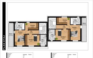 2 Case in Duplex 4 camere 125 mp-curte-terasa 37 mp -garaj-Tauti - Poză 13