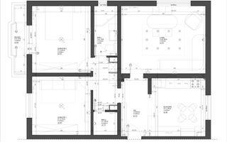 Apartament 3 camere decomandat, 2 băi | 7 min Metrou Timpuri Noi - Schiță 10