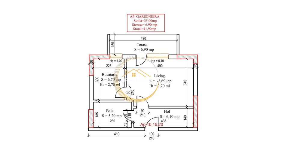 Bloc boutique 12 minute de metrou Teclu titan Pallady Investitie - Schiță 8