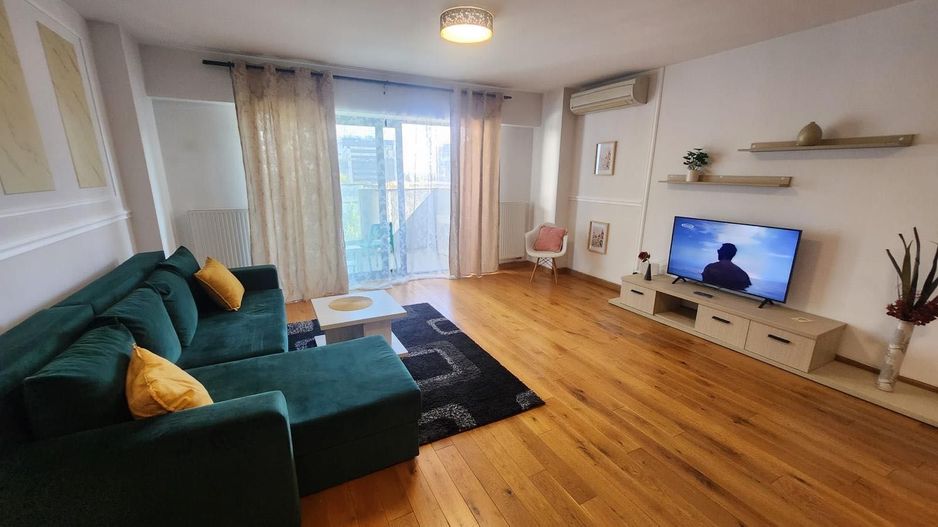 Apartament spațios 2 camere + dressing, UPground, 82 mp, etaj 6, mobilat lux. - Poză 2