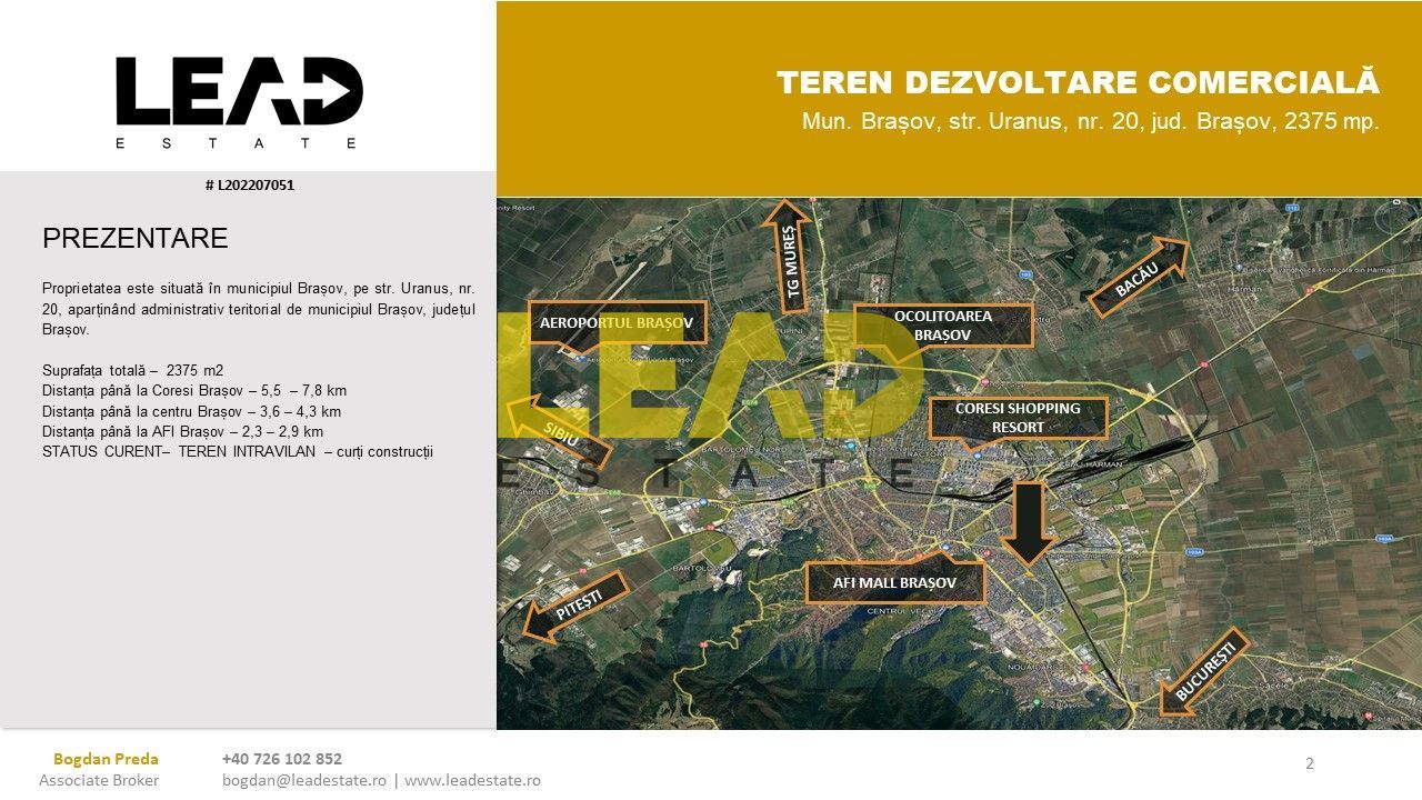 OPORTUNITATE INVESTIȚIE TEREN DEZVOLTARE COMERCIALĂ/RETAIL PARK - Poză 3