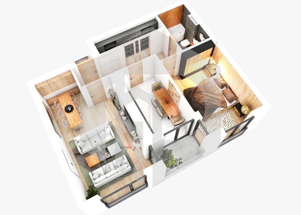 Apartament Decomandat | 2 Camere | Etaj 1 | Piata rahovei - Poză 2
