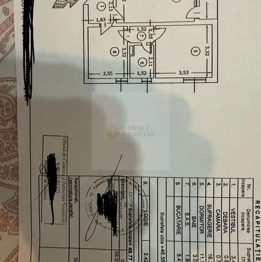 2 camere | 47mp utili | Circular | Renovat | Favorit - Poză 8