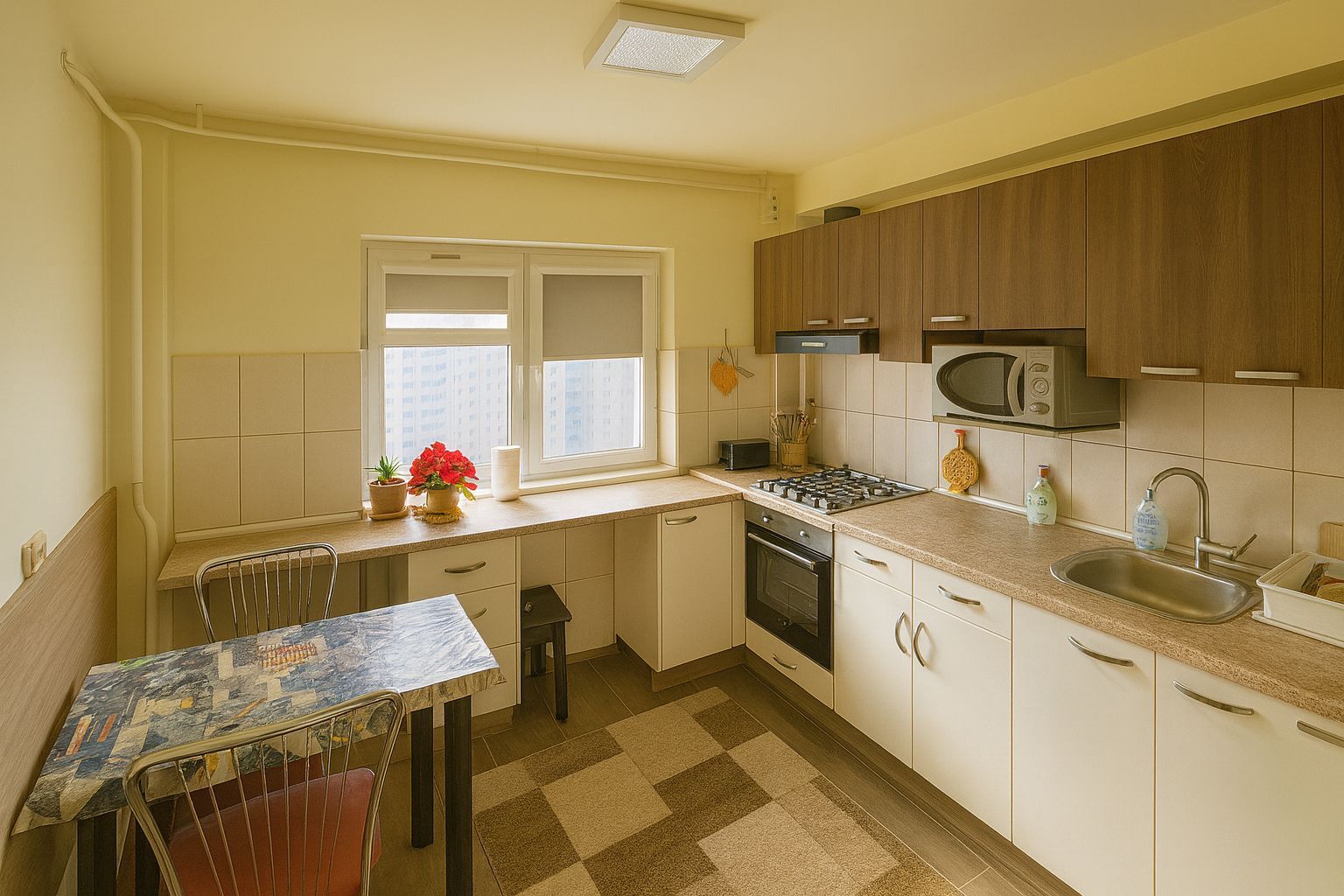 74 mp, 3 camere, 2 băi, 2 balcoane – 8 min până la metrou - comision 0 - Poză 2