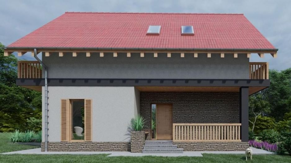 Casa cu 4 camere | Chinteni | Teren 672 mp | Arhitectura deosebita | - Poză 3