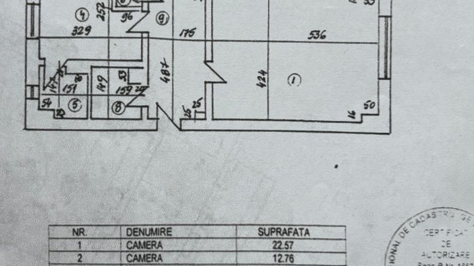 3 CAMERE DECOMANDAT | NERVA TRAIAN | METROU 400 M - Schiță 14