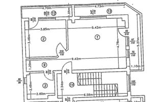 Apartament 2 camere *Vedere Panoramica* 66mp   METROU JIULUI - Schiță 14