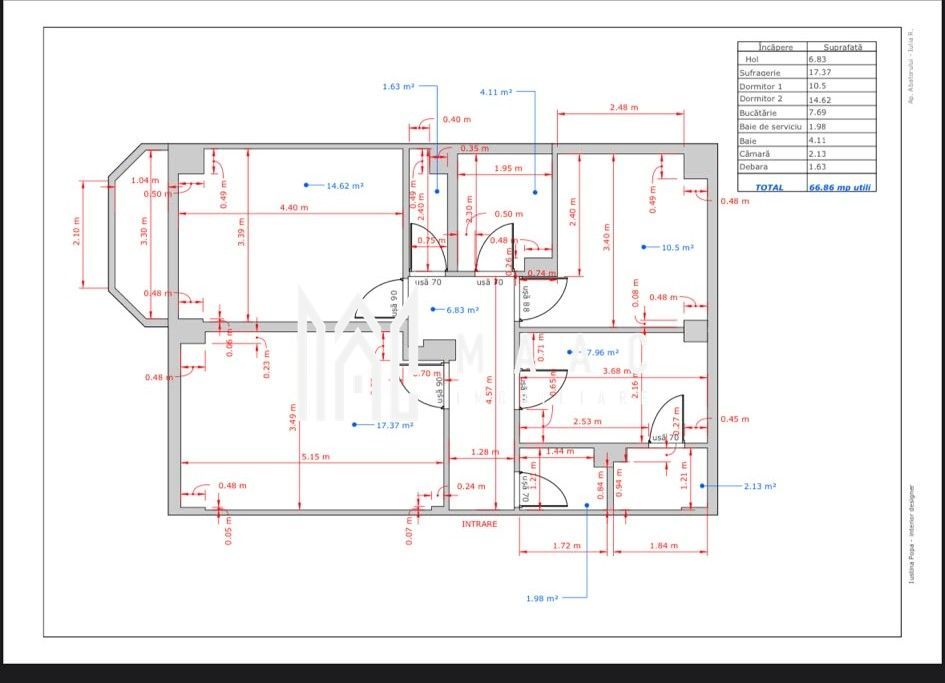 Apartament 3 camere de vânzare | Sibiu, Central | 67 mp - Poză 1
